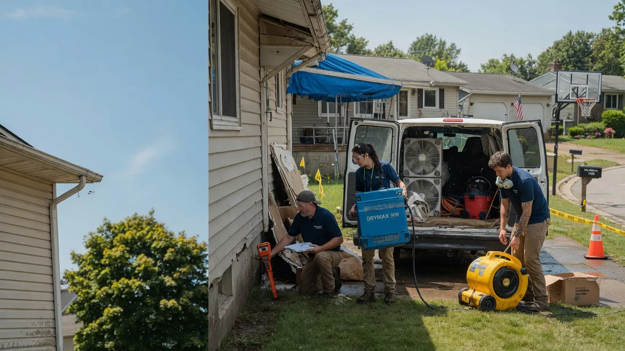 Ceiling Leak Cleanup in English, IN near me